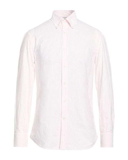 Brunello Cucinelli White Shirt Cotton for men
