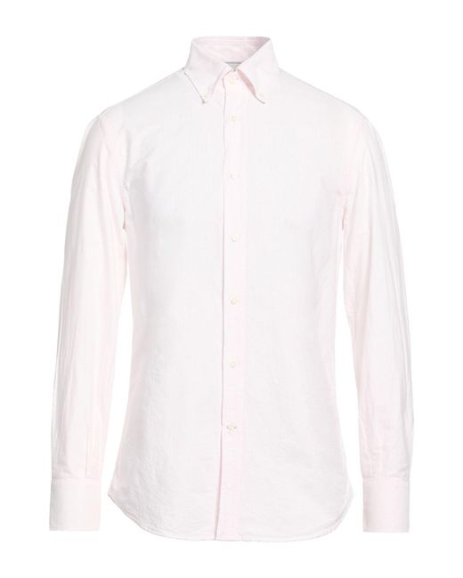 Brunello Cucinelli White Shirt Cotton for men
