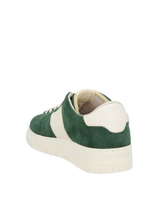 SAINT SNEAKERS Green Trainers for men