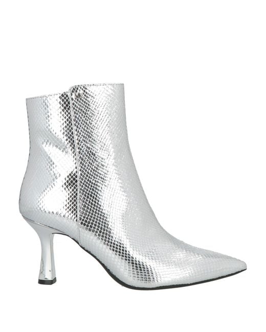 MICHAEL Michael Kors White Ankle Boots Synthetisches Material