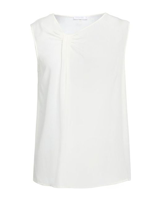 Patrizia Pepe White Ivory Top Silk