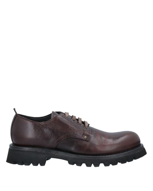 Moma Brown Cocoa Lace-Up Shoes Soft Leather for men