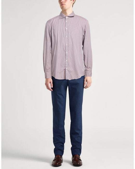 Massimo Alba Purple Shirts for men