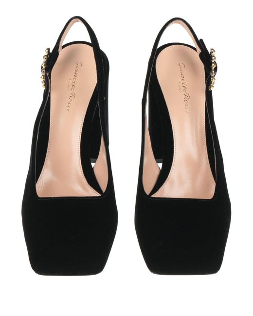 Gianvito Rossi Black Pumps Textile Fibers
