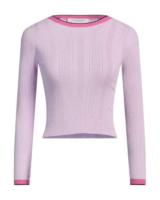 Philosophy Di Lorenzo Serafini Purple Sweater Viscose, Polyester