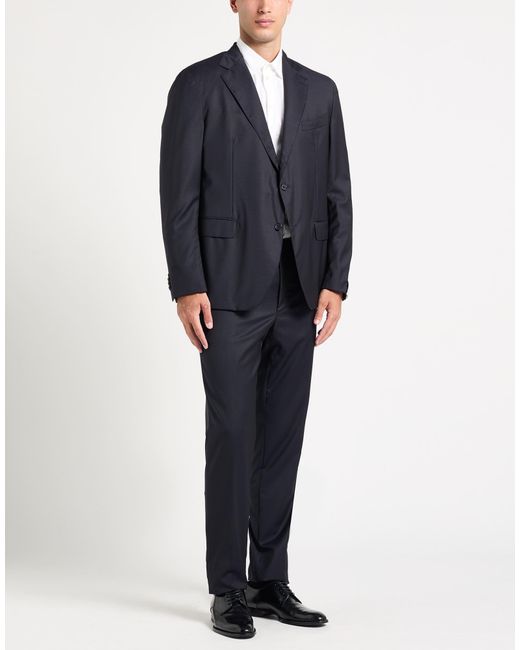 Caruso Blue Suit Wool for men