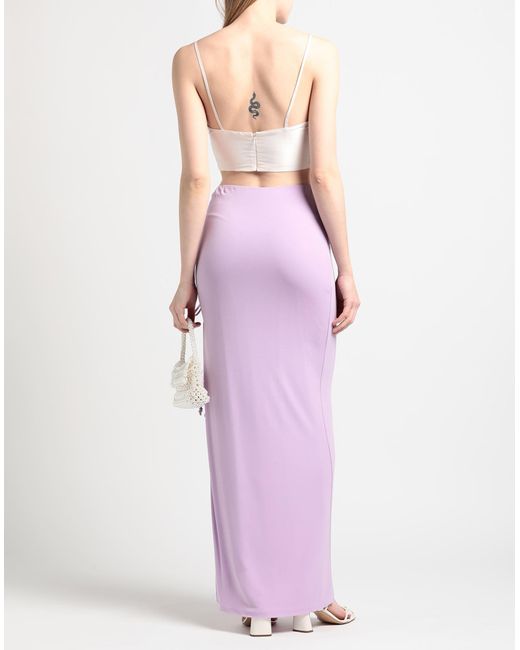 Dundas Purple Maxi Skirt