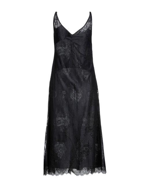 Anna Molinari Black Midi Dress