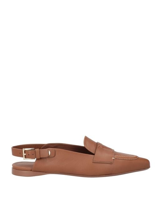Max Mara Brown Ballet Flats Leather