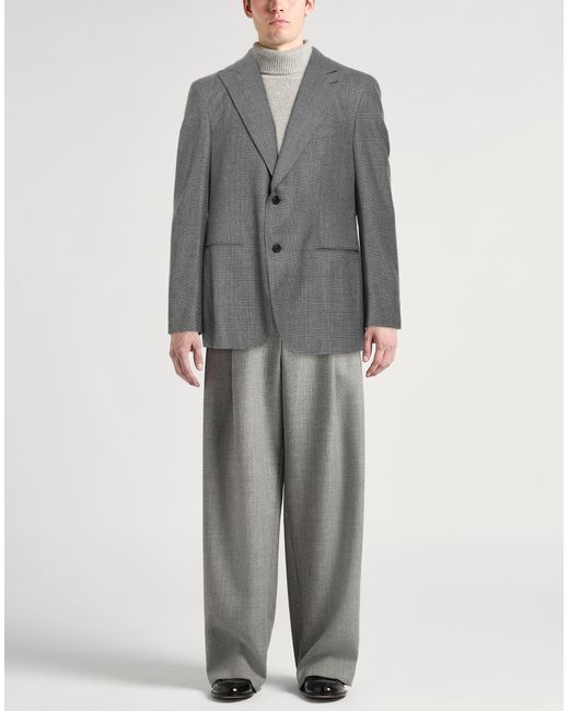 Caruso Gray Blazer Wool for men