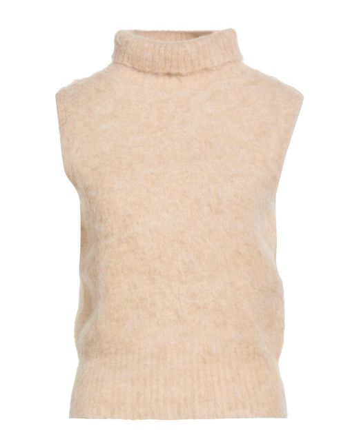 D.exterior Natural Turtleneck Wool, Alpaca Wool, Polyamide