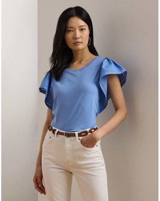 Ralph Lauren Top in Blue Lyst UK