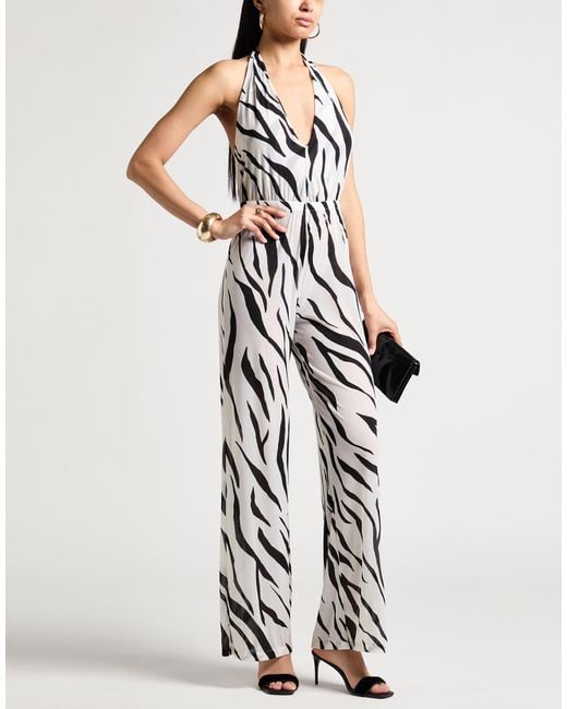 Fisico White Jumpsuit Polyamide, Elastane