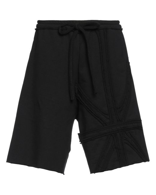JORDANLUCA Black Shorts & Bermuda Shorts for men