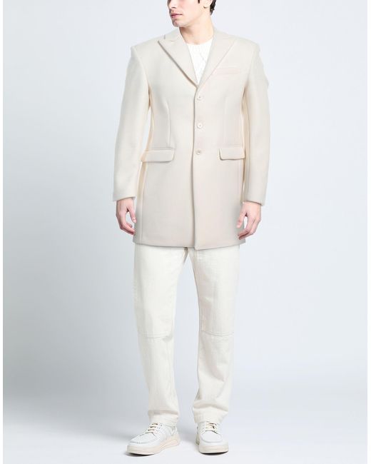 Grey Daniele Alessandrini White Coat for men