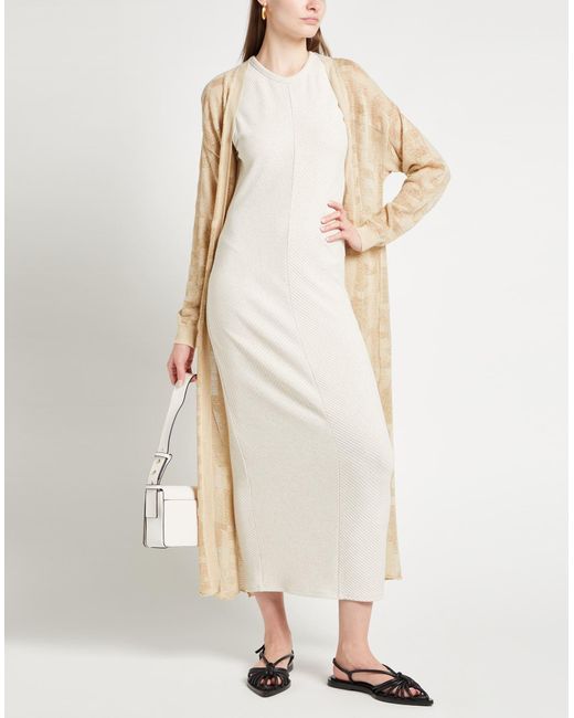 Gaelle Paris Natural Cardigan Cotton, Acrylic, Viscose, Metallic Polyester, Polyester