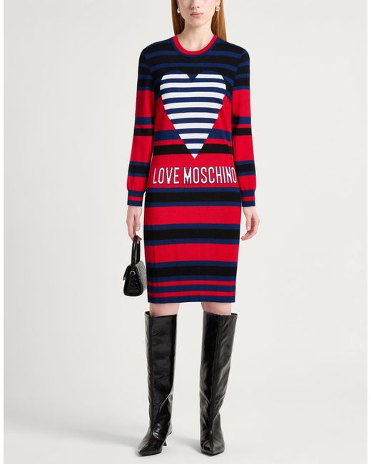Love Moschino Red Mini Dresses