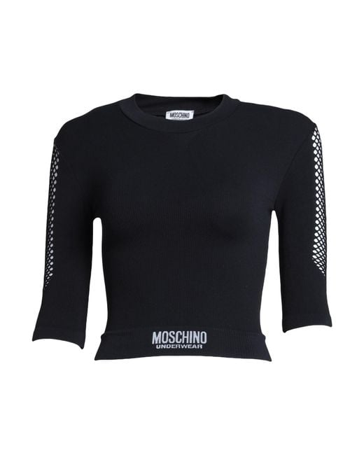 Moschino Blue Top Polyamide, Elastane