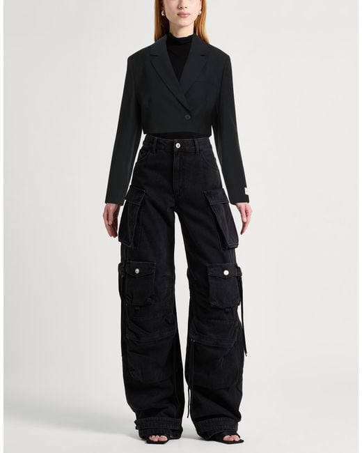 hinnominate Black Blazer Polyester, Viscose, Elastane
