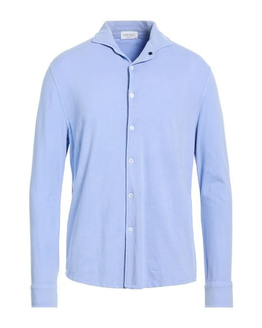 Heritage Blue Shirt Cotton, Elastane for men