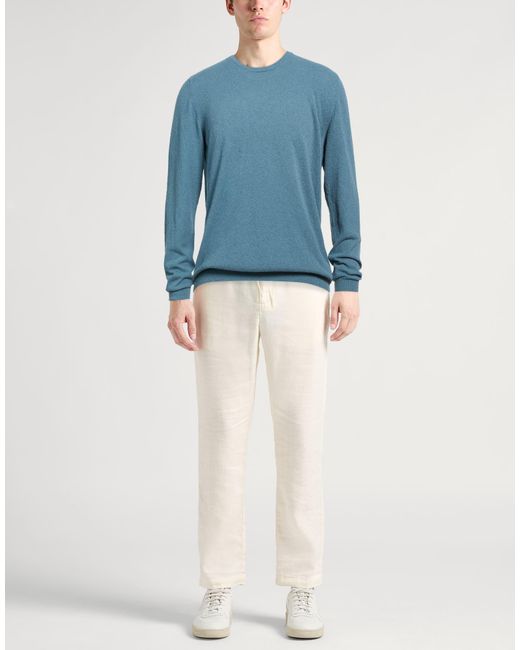 Roberto Collina Blue Slate Sweater Cotton, Polyamide for men