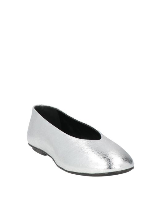Sergio Rossi White Ballet Flats