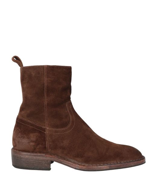 Moma Brown Ankle Boots Leather for men