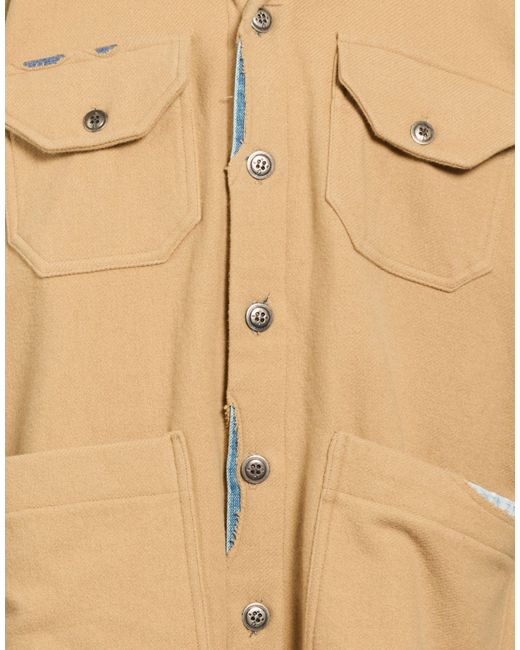 Greg Lauren Natural Jacket Lambswool, Cotton for men