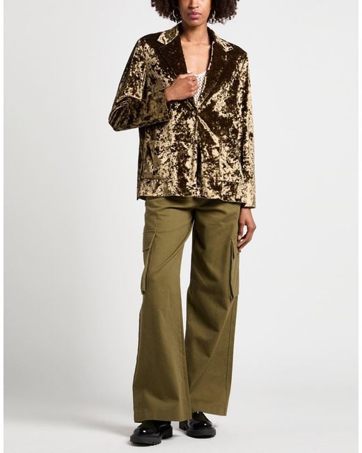 Lardini Brown Blazer Polyester, Elastane