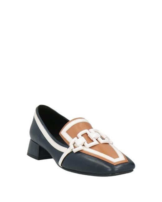 Luciano Barachini Blue Midnight Loafers Leather