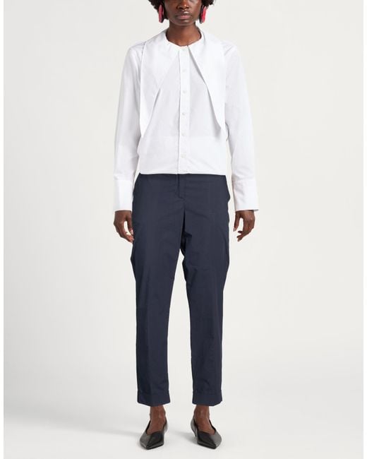 P.A.R.O.S.H. Blue Midnight Pants Cotton