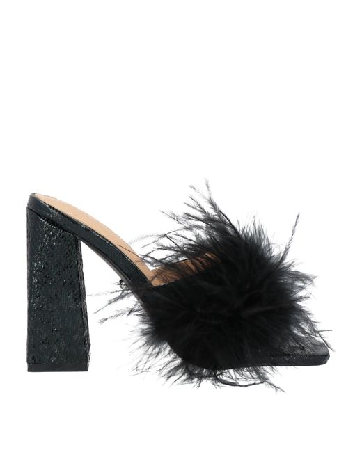 Twenty Four Haitch Black Sandals
