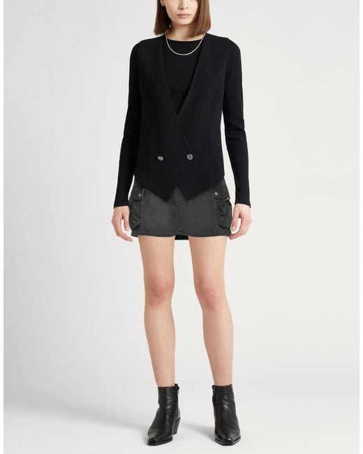 Coperni Black Denim Skirt Cotton
