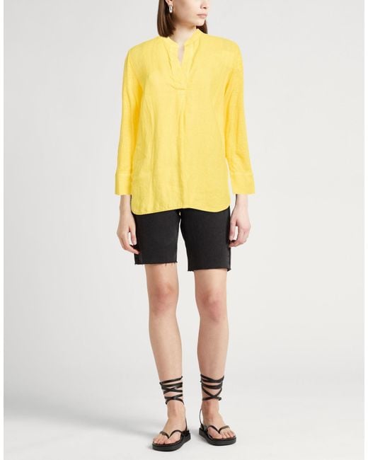 120% Lino Yellow Tops
