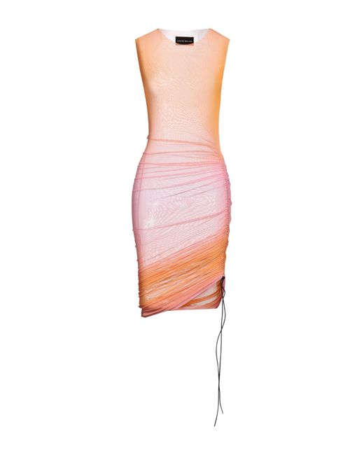 Louisa Ballou Pink Midi Dress