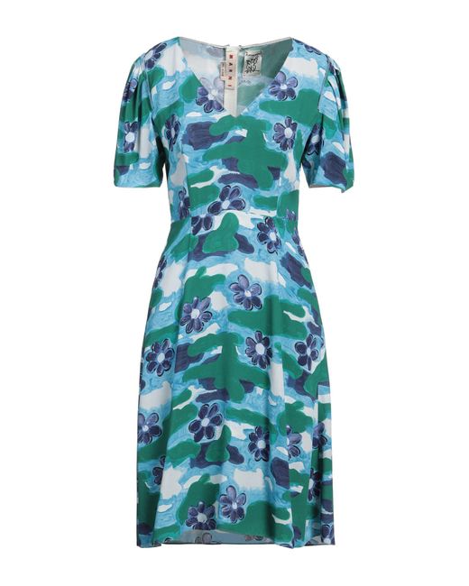Marni Blue Midi Dress Viscose