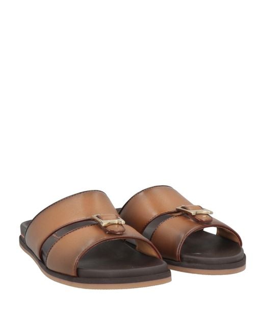 Santoni Brown Sandals Leather for men