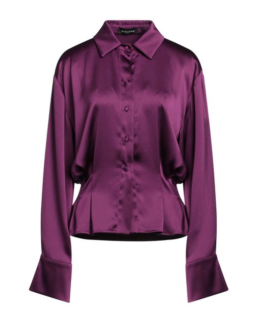ACTUALEE Purple Shirt