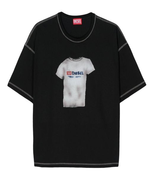 T-shirt DIESEL pour homme en coloris Black
