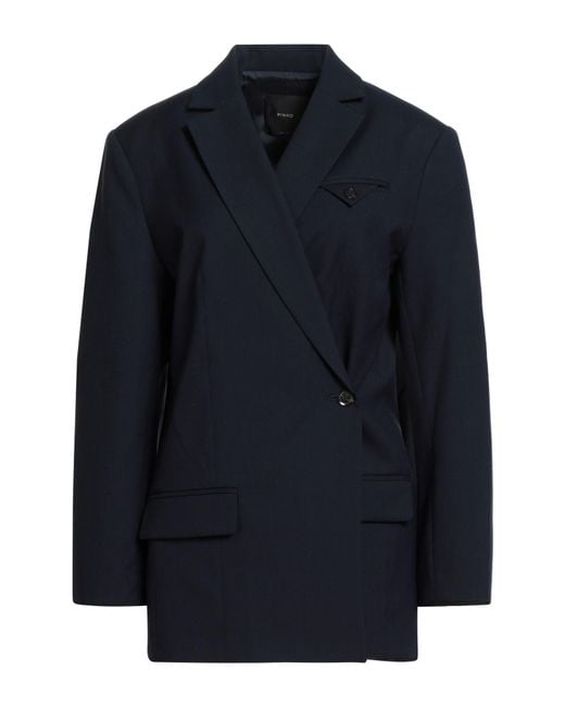 Pinko Blue Midnight Blazer Wool, Cotton