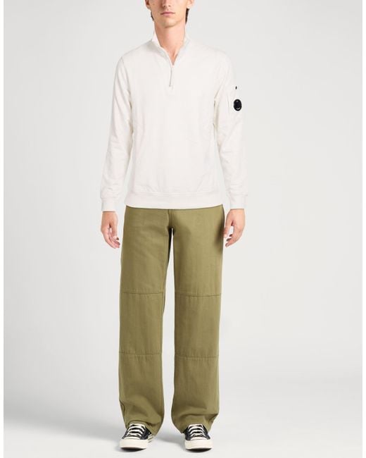 C P Company White Sweatshirt Cotton for men