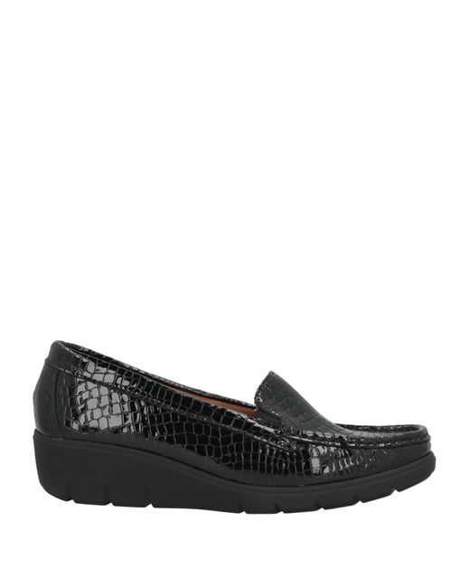 Cinzia Soft Black Loafers Leather