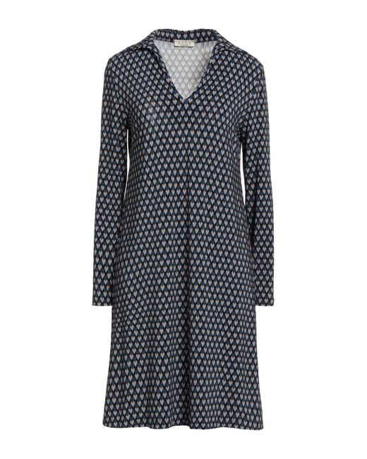 Siyu Gray Mini-Kleid