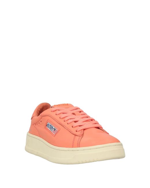 Autry Pink Sneakers Goat Skin