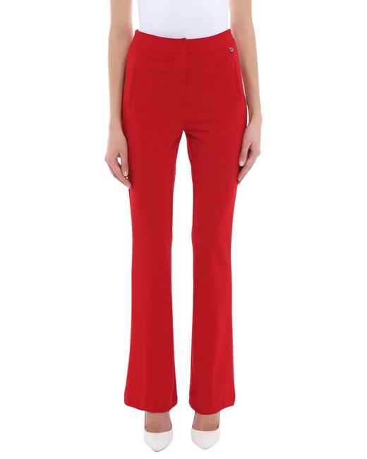 Dixie Red Pants Polyester, Elastane