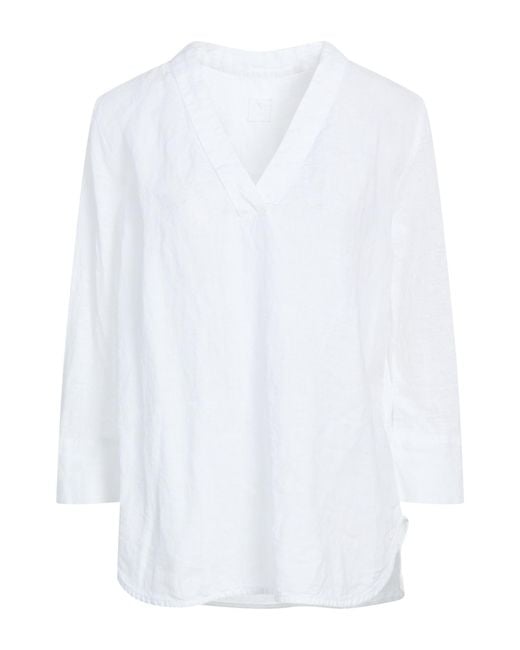 120% Lino White Top Linen