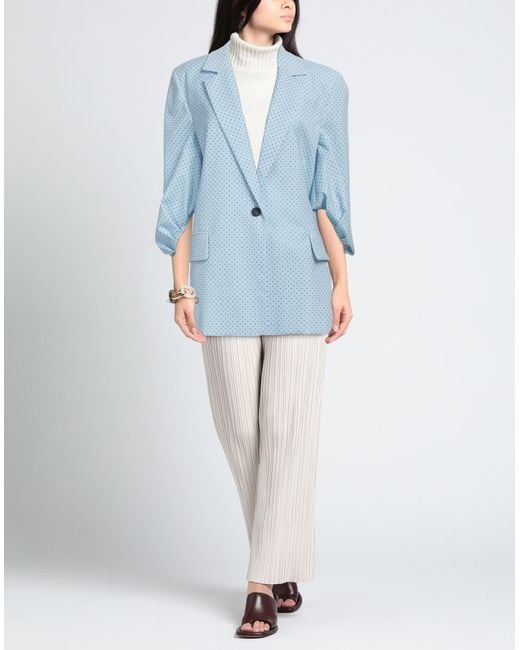 ViCOLO Blue Blazer Polyester, Viscose, Elastane
