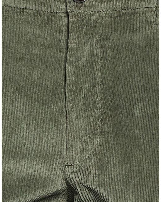 40weft Green Pants Cotton, Lyocell, Elastane for men