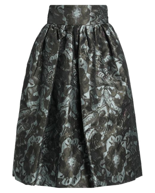 Pinko Gray Midi Skirt