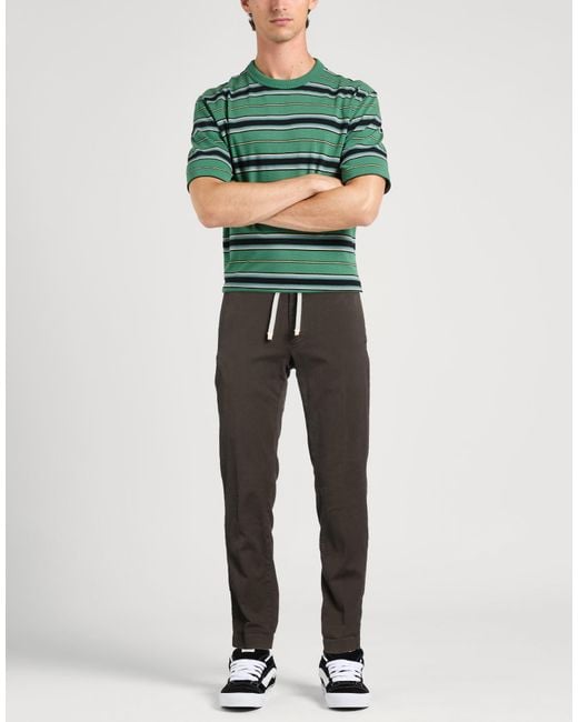 Mason's Gray Military Pants Cotton, Cashmere, Elastane for men